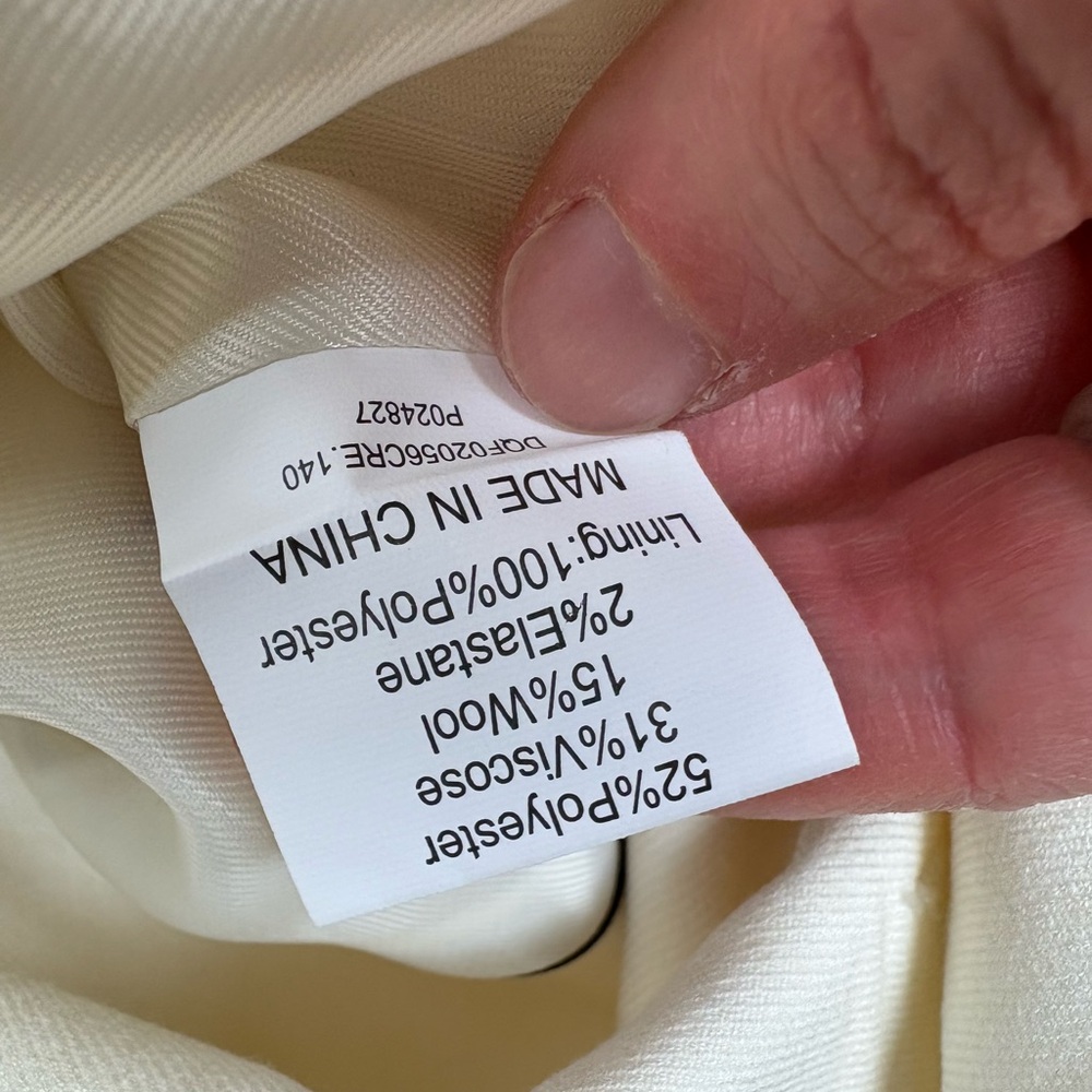 NWT DISSH Beckham Oversized Blazer Jacket Cream Size 6 - Picture 11 of 11